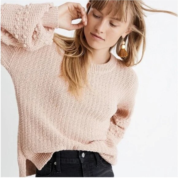 NWOT Madewell bobble sweater Avalon pink - Picture 1 of 4